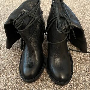 Vince Camuto Skylas Black Leather Women's Boots